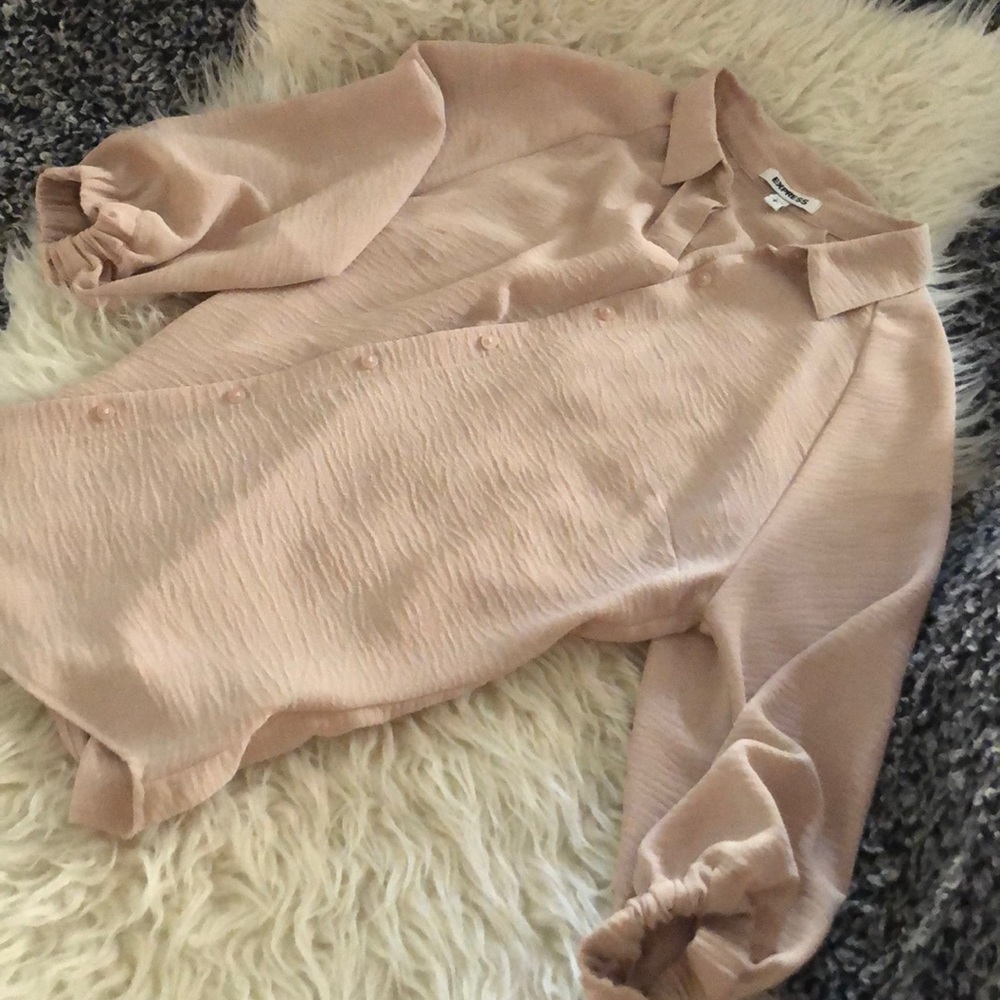 Express Button Down Blouse